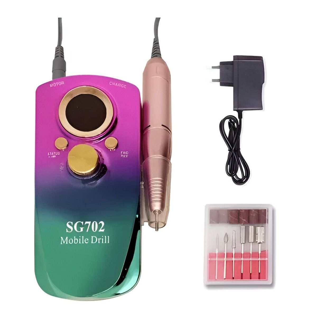 GENERICO - Pulidor Uñas Sg702 Portátil Recargable Inalámbrico Manicura