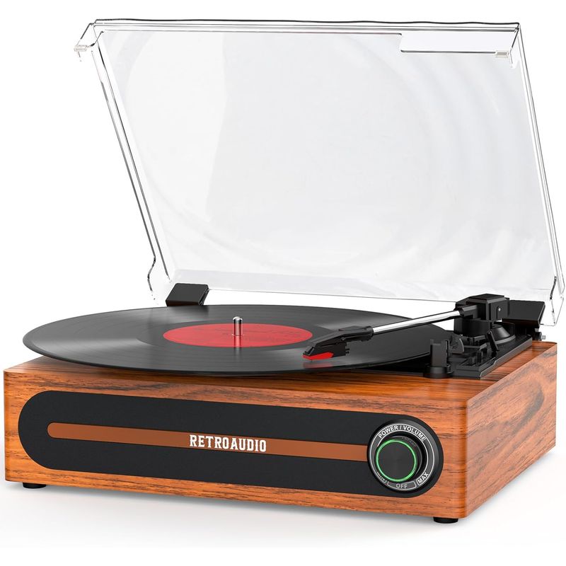 GENERICO - Tocadiscos Ochenta Vintage Bluetooh Maleta Portatil Victrola USB