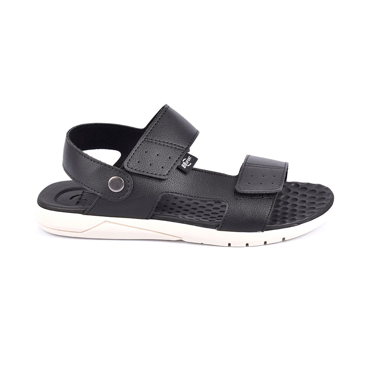 SKY WALK - Sky Walk Sandalia Plana Hombres 6631372252-527NEGRO