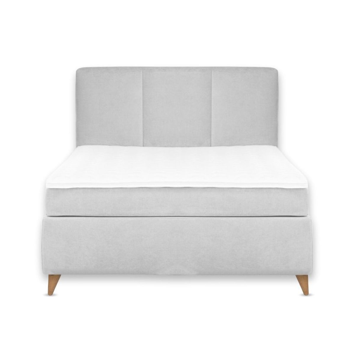 EKONOMODO COLOMBIA - Colchon Doble Pillow + Base Cama + Espaldar Pretty Gris Plo 140X190 Cm