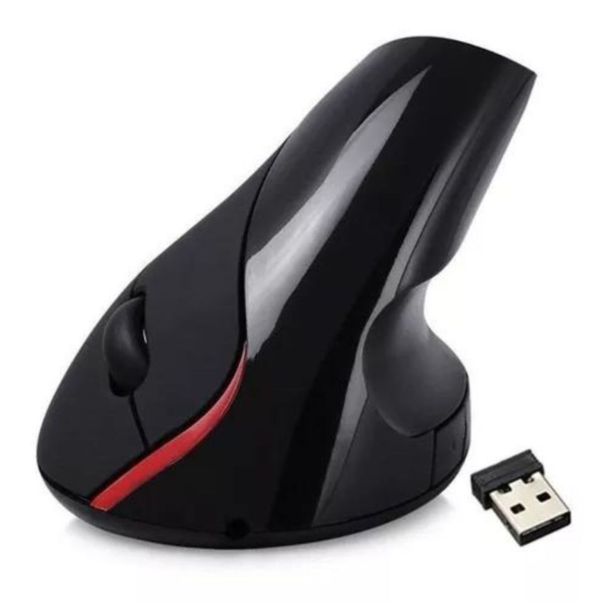 GENERICO - Mouse gamer vertical inalámbrico recargable Weibo WB-881 negro
