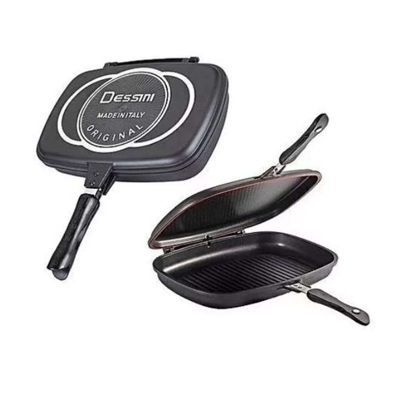 DESSINI - Sartén Doble Parrilla Dessini Italy Non Stick Pans 40 Ctms