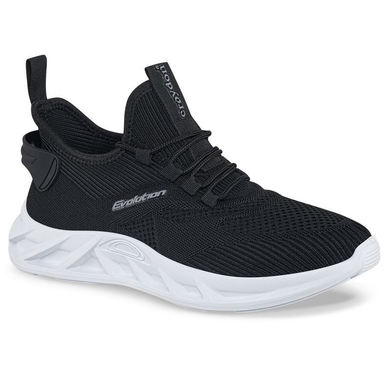CROYDON - Tenis Running Lemis Negro-Blanco Croydon para Hombre
