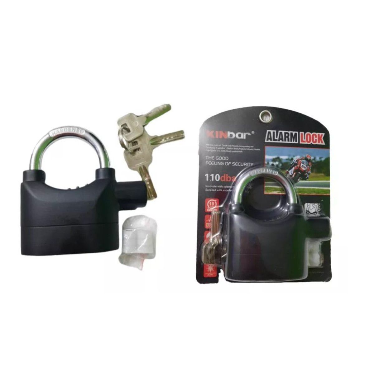 GENERICO - Candado De Alta Seguridad Para Moto Con Alarma