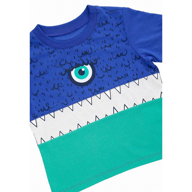 BABY PLANET - Camiseta En Bloques De Colores Para Niño Baby Planet