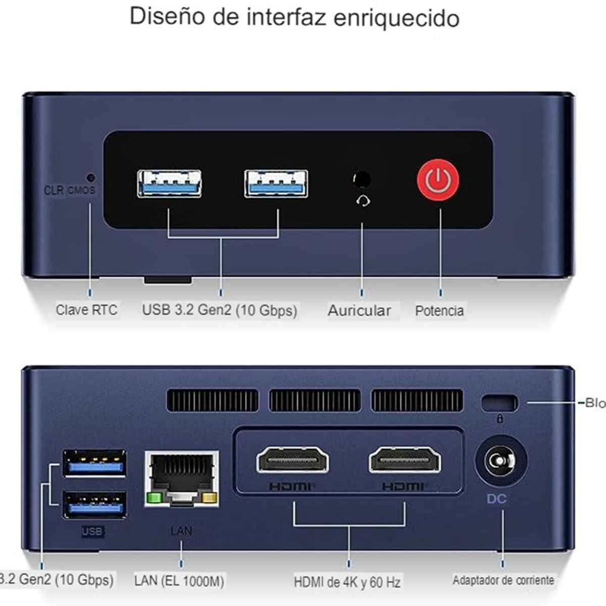 BEELINK - Mini Pc Beelink Mini S12 Pro procesador N95 34Ghz de 1TB