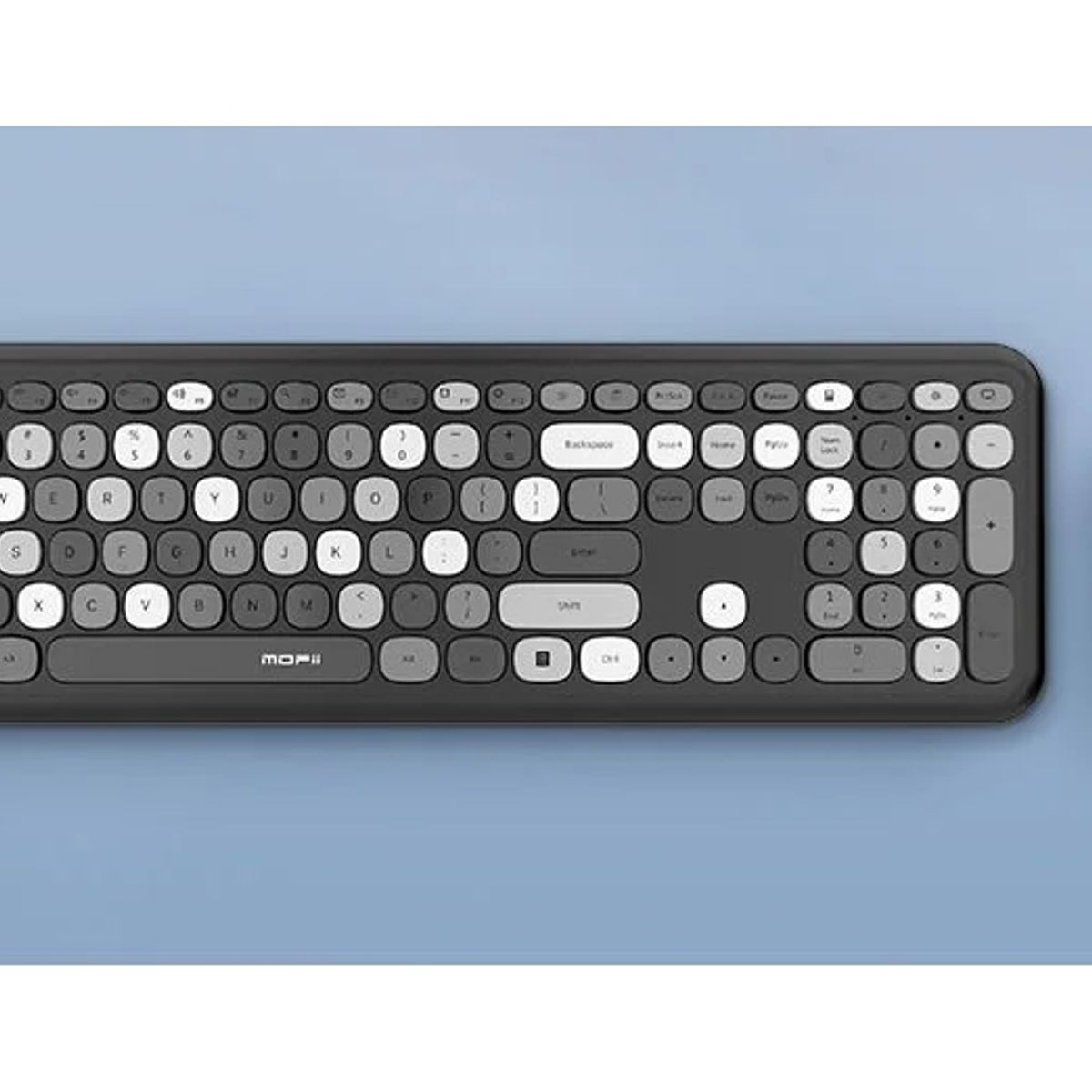 GENERICO - Combo Teclado  Mouse Multicolores Teclas Silenciosas Moffi