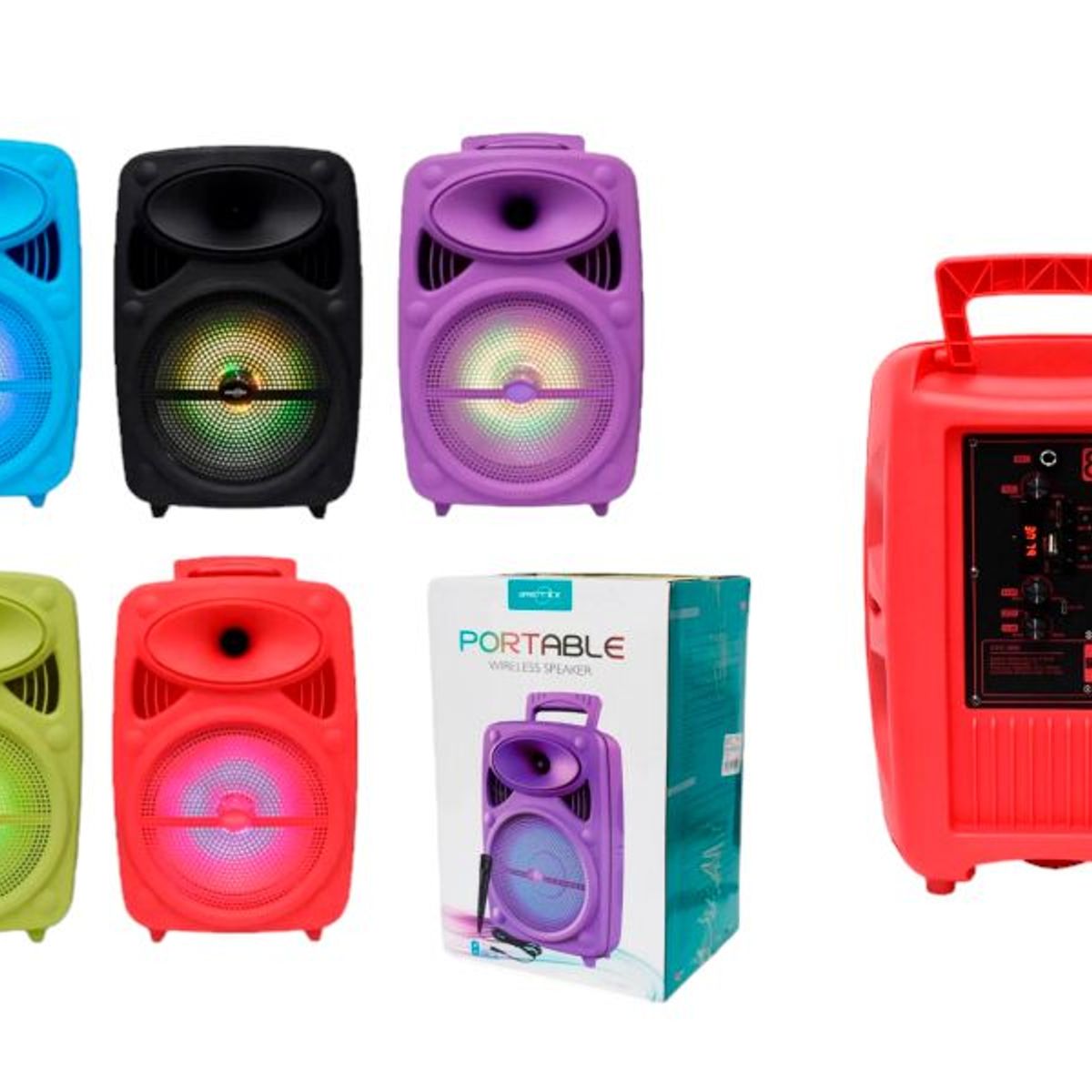 GENERICO - Parlante Portatil Bluetooth 8 PuLG Fm Microfono Sd Gts-1950