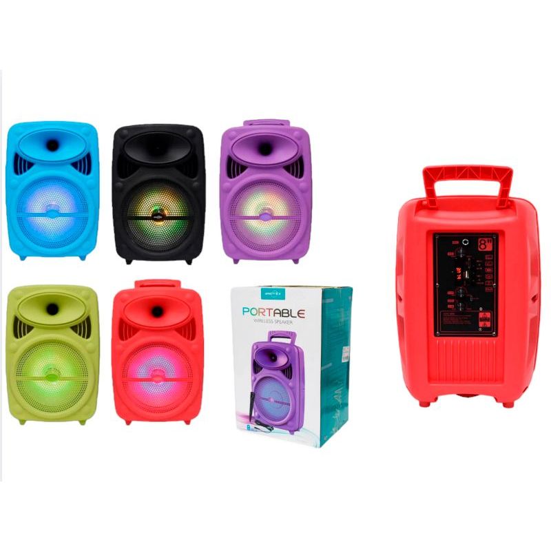 GENERICO - Parlante Portatil Bluetooth 8 PuLG Fm Microfono Sd Gts-1950