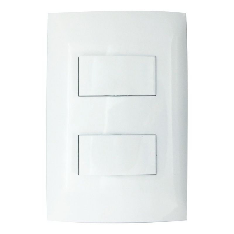LEVITON - Interruptor Doble Leviton In2pl-bla Linea Cien