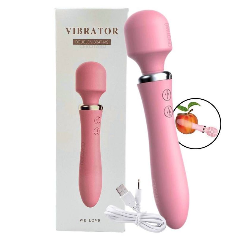 GENERICO - Vibrador Masajeador De Clitoris Hitachi 2 En 1 Recargable Luxury-