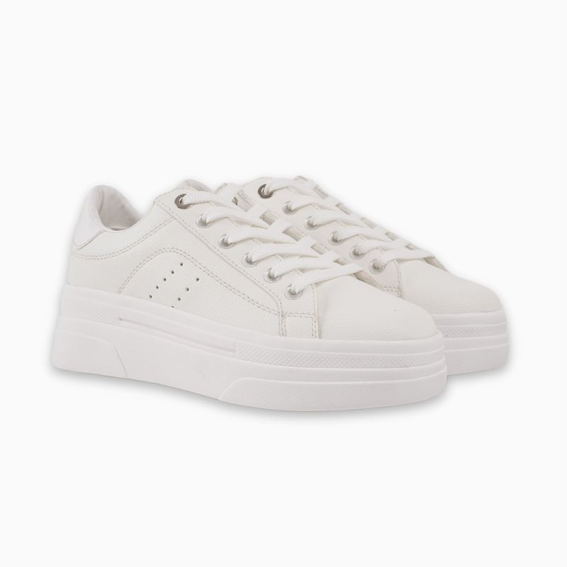 CALZADO ADRENALINA - tenis blancos clásicos rihanna