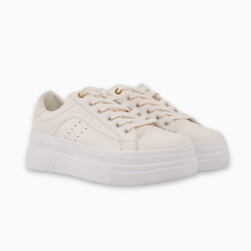 CALZADO ADRENALINA - Tenis beige clásicos rihanna