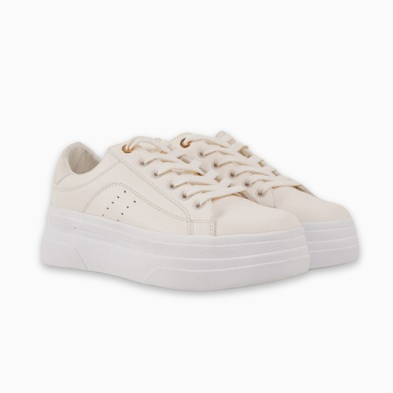 CALZADO ADRENALINA - Tenis beige clásicos rihanna