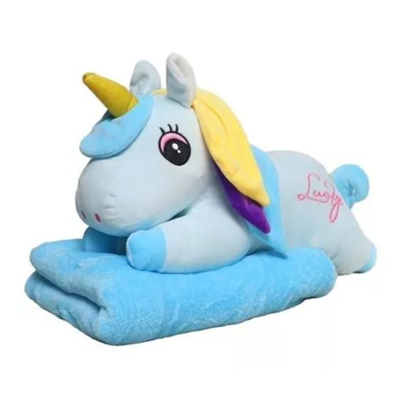 GENERICO - Peluche Cobija Felpa Acolchado Tortuga Unicornio Cerdito