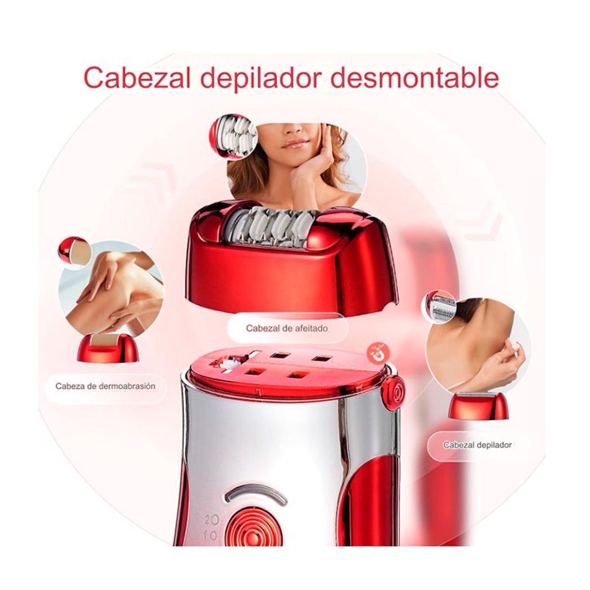 GENERICO - MAQUINA DEPILADORA KEMEI MUJER OMC-482