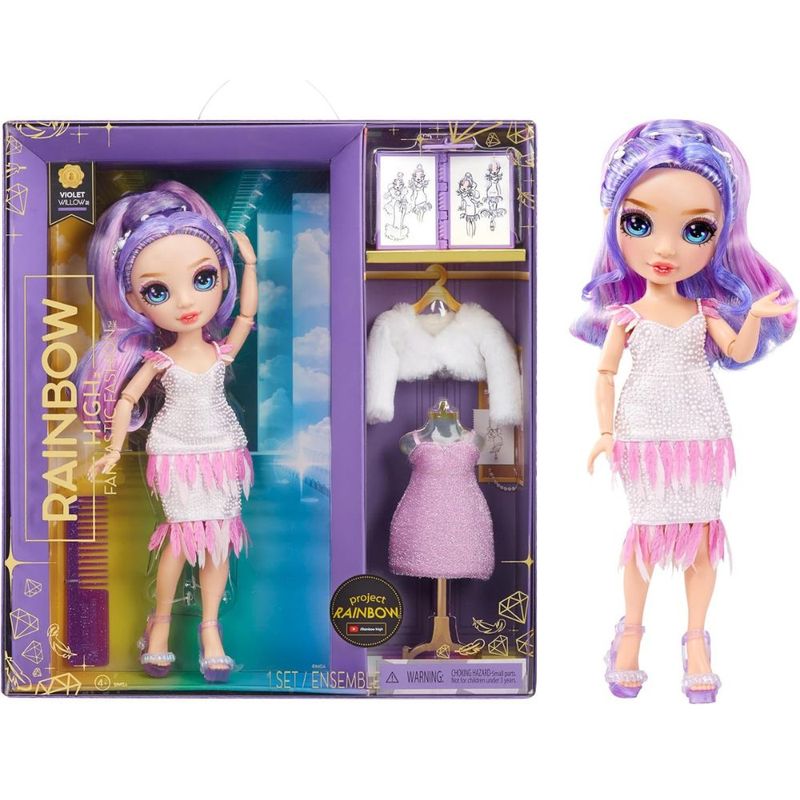 RAINBOW HIGH - Muñeca Moda Sorpresa Rainbow High Violet Willow Fashion