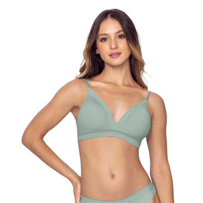 LEONISA - Leonisa Brasier sin arco Pura Comodidad con detalles en tul
