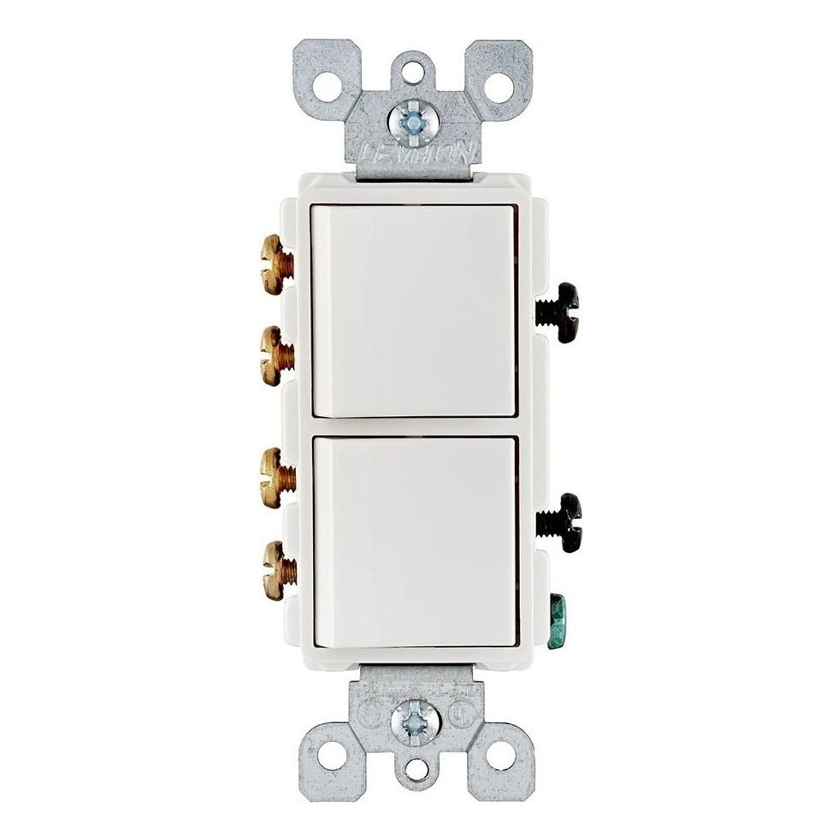 LEVITON - Interruptor Doble Conmutable Tres Vías Leviton 5643-w Decora