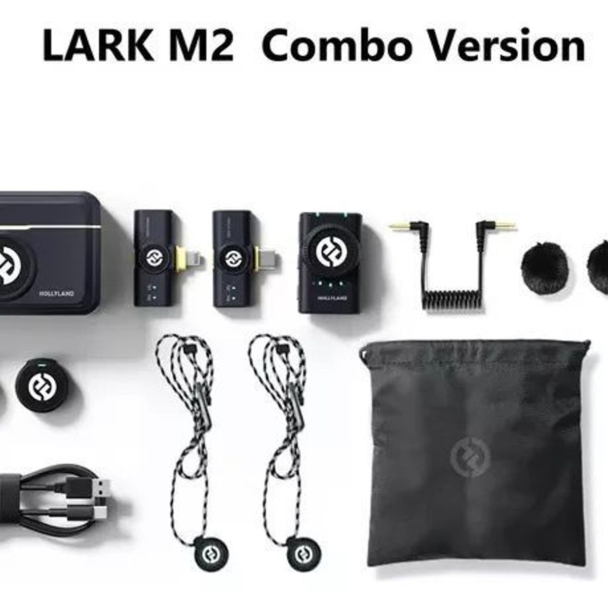 HOLLYLAND - Micrófono Inalámbrico Solapa Hollyland Lark M2 Combo
