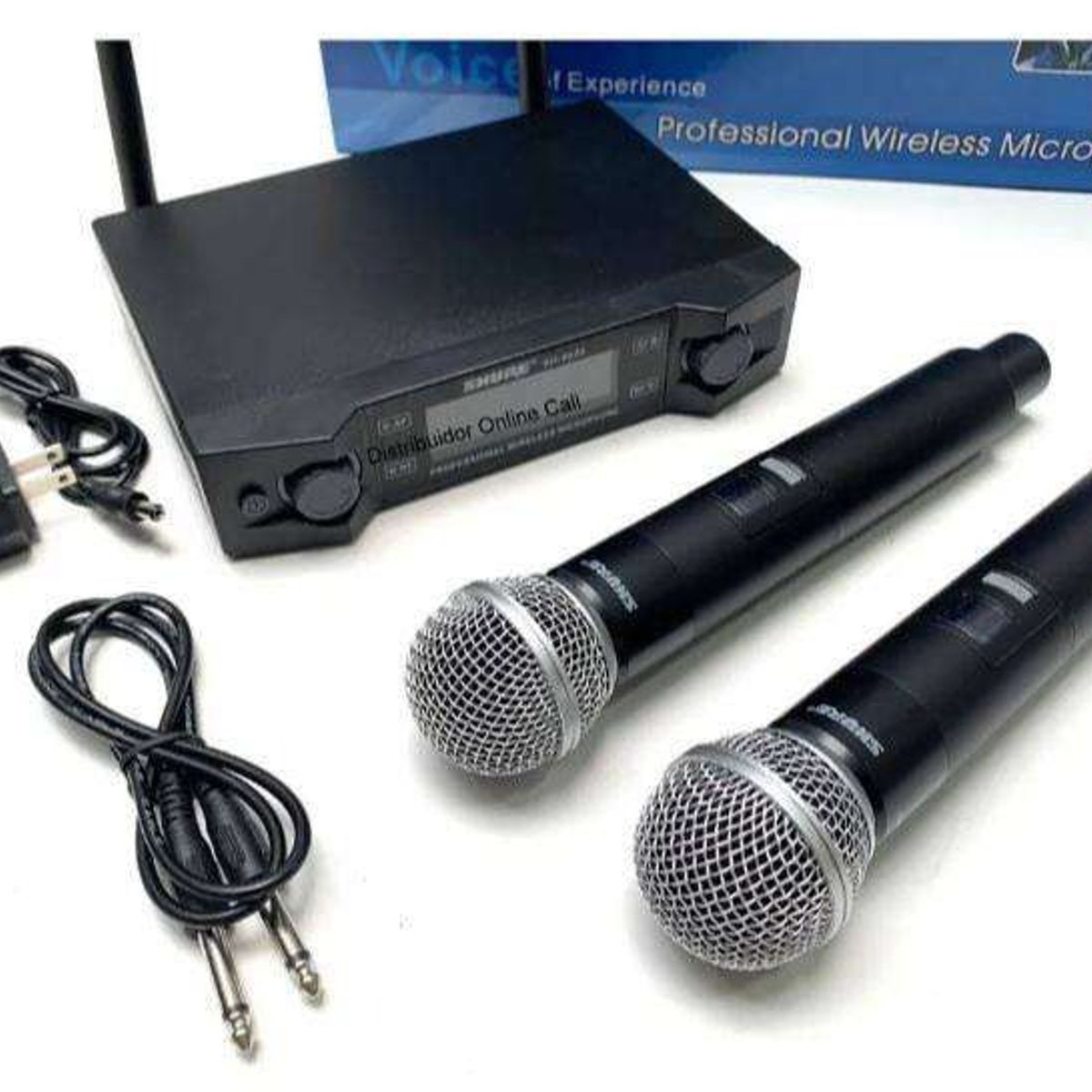 SHURE - Microfono Inalambrico Shure Sh6000 Doble 2 X 1 Karaoke Uhf