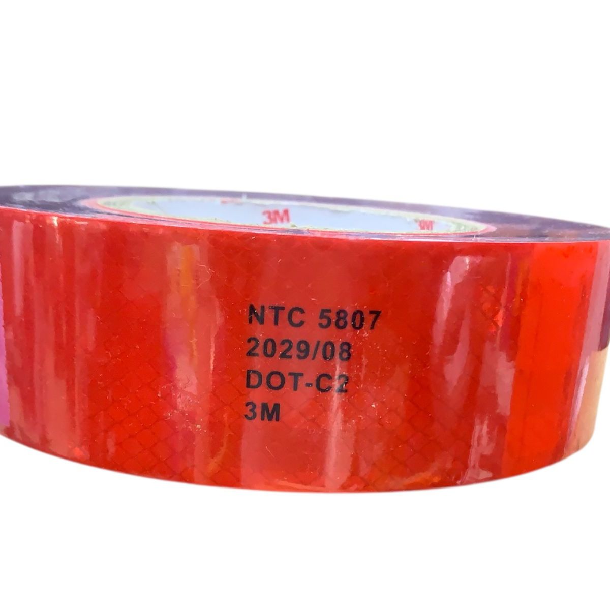 3M - Cinta Reflectiva 3m Roja Certificada Rollo 45 Mtrs