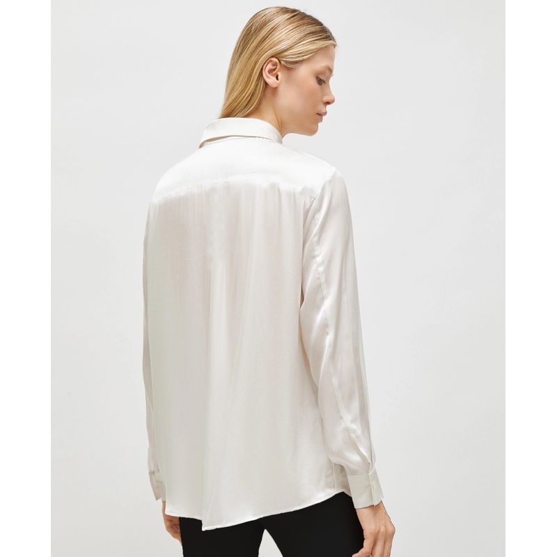 JUAN & BELLA - Blusa Manga Larga en Satin