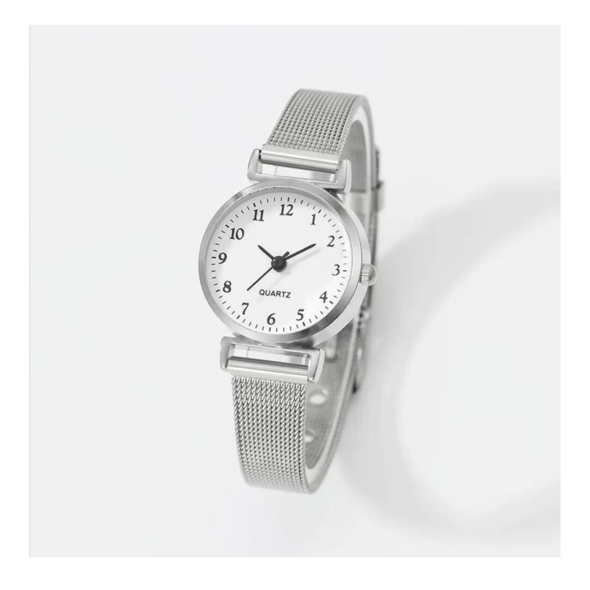 GENERICO - LINDO RELOJ DE LUJO ACERO PLATA CON PULCERA EN PLATA