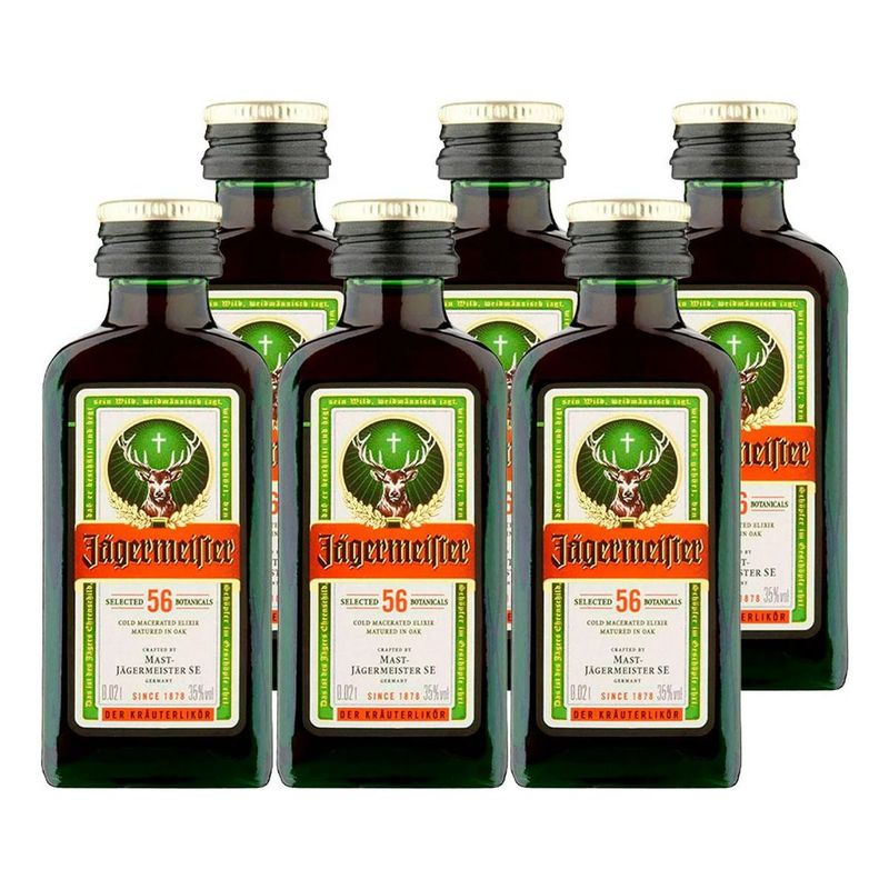 JAGERMEISTER - Botellita Mini Jagermeister X6 - mL
