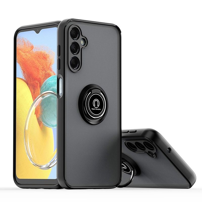 GENERICO - Funda Estuche Mate Con Anillo Compatible Samsung A15 5G Negro