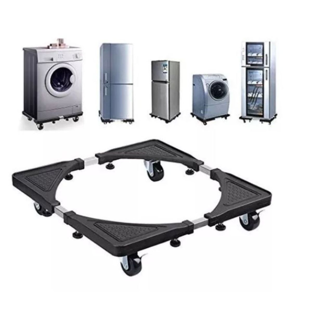 ZHOPI CO - Base Soporte Movil Ajustable Para Lavadora Nevera 120kgs