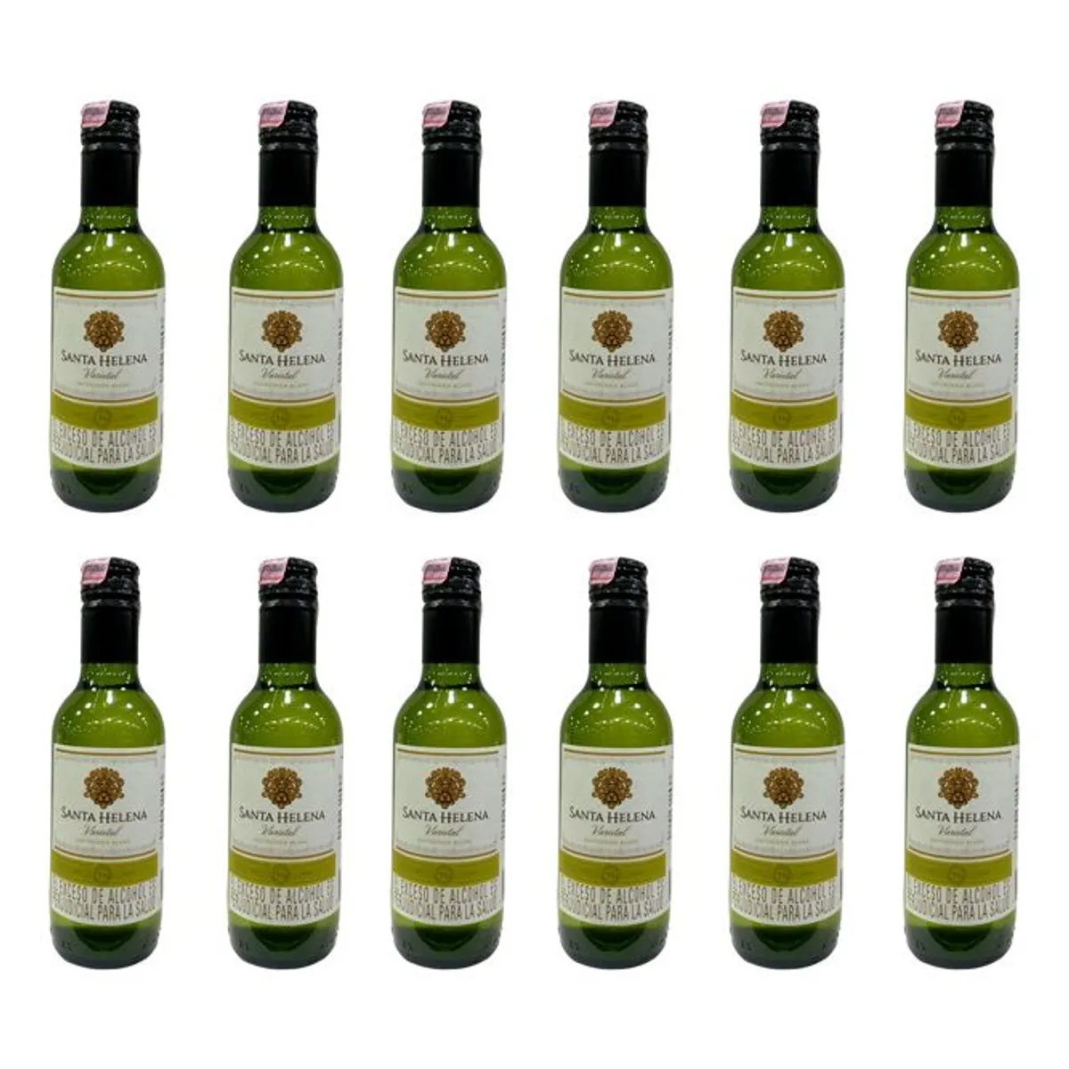 NACIONAL - Botellita Vino Santa Helena Blanc X12 -187 mL