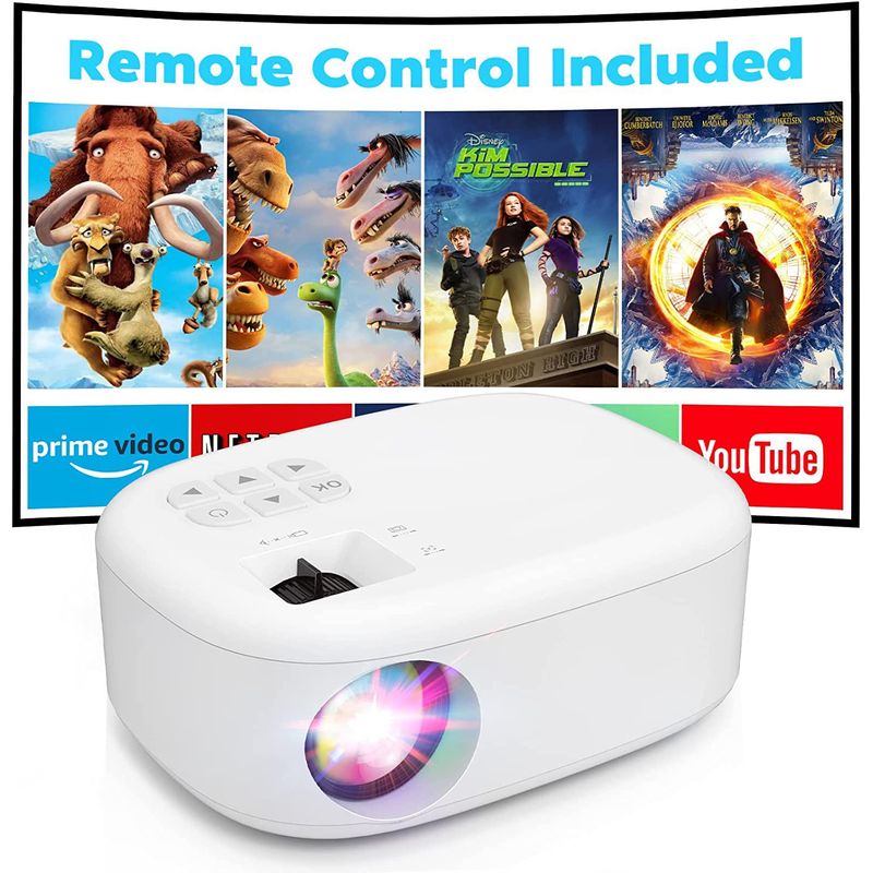 GENERICO - Mini Videobeam Proyector 1080p  Full Hd Cine Calidad