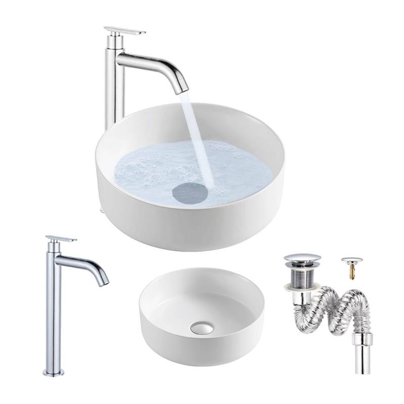 GENERICO - Kit Completo Lavabo Eccezionale- Desague -grifo Cromo Agua Fría