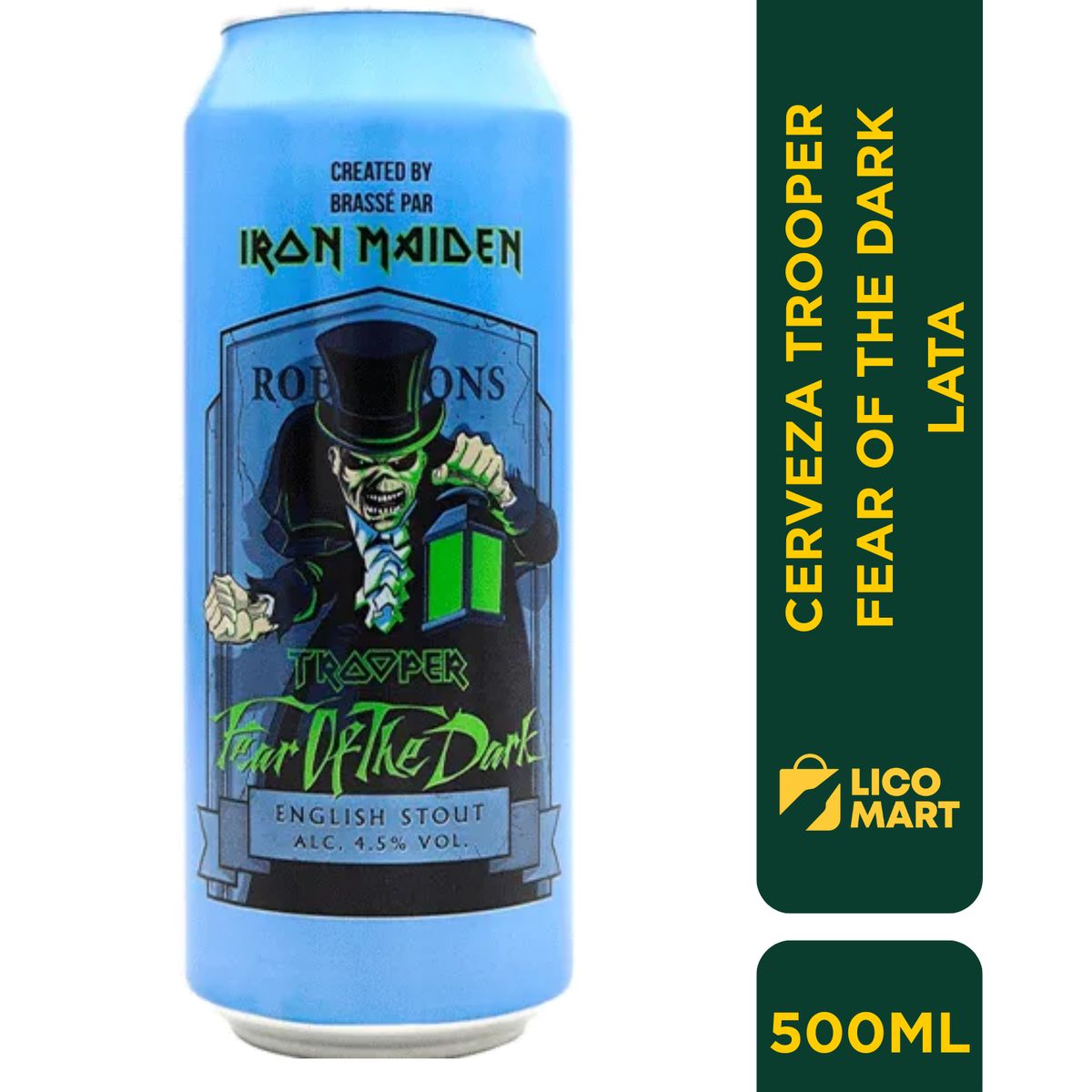 GENERICO - CERVEZA TROOPER IRON MAIDEN FEAR OD THE DARKA LATA 500 ML