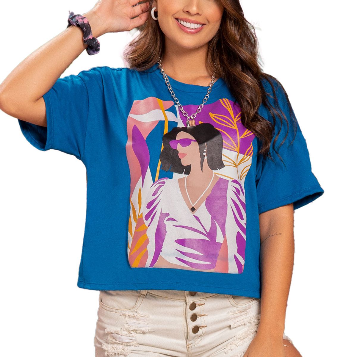 ATYPICAL - Camiseta Mujer Azul Atypical 91976