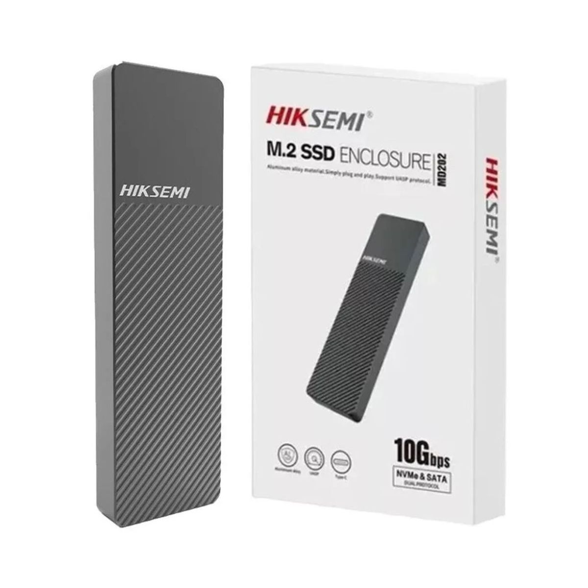HIKVISION - Caja Externa Enclosure Para Ssd M2 Sata Y Nmve Pcie A Usb