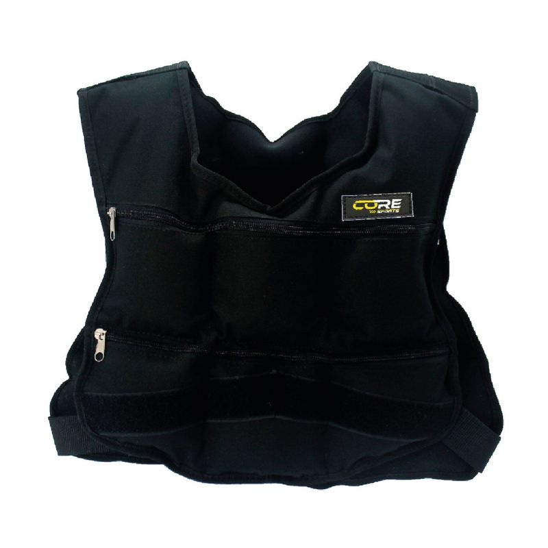 GENERICO - CHALECO DE PESO 50 KILOS NEGRO CORE SPORTS SAS