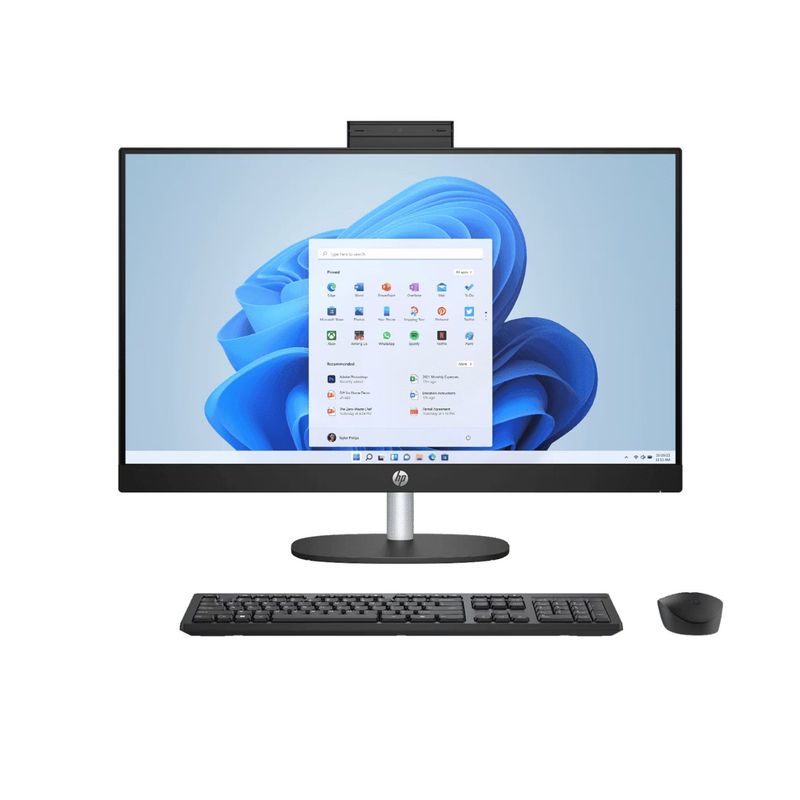 HP - AIO HP 24-CR0007LA AMD Ryzen 5 7520U SSD 512GB 8GB 23.8" FHD IPS FreeDos Black