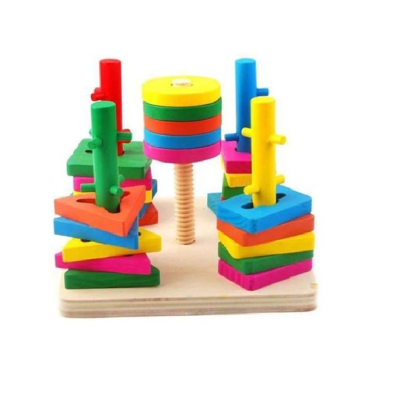 SWISSHOME DR HOFFMAN - JUEGO DE MADERA PARA ENHEBRAR DIVERTIDO PARA NIÑOS +3 AÑOS