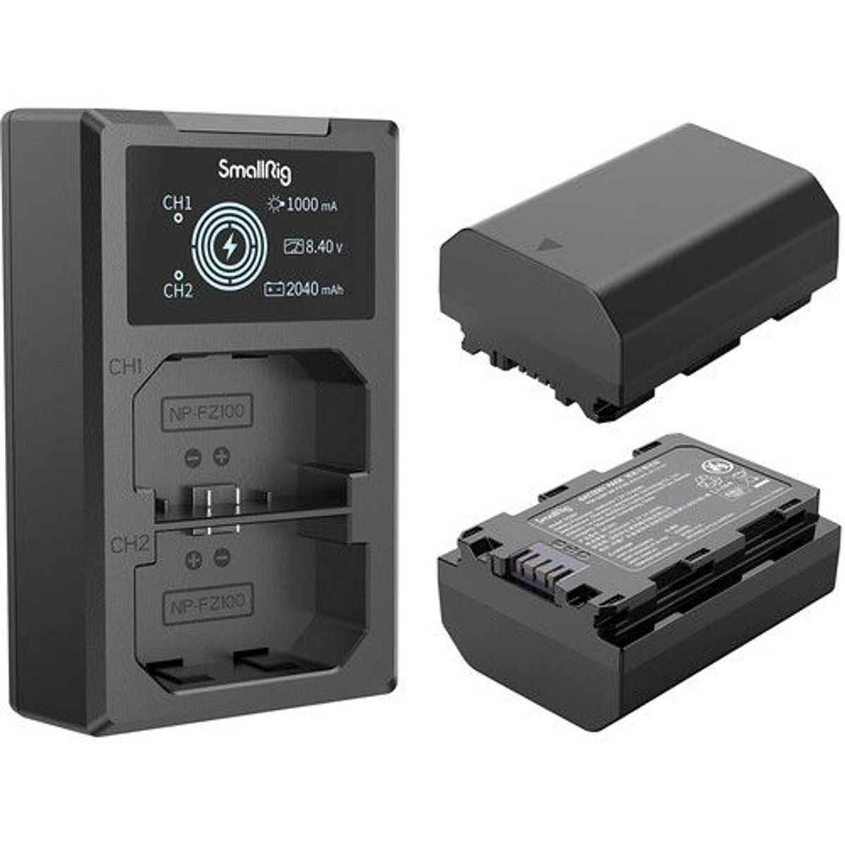 SMALL - SmallRig NP-FZ100 2-Battery Kit with Dual Charger