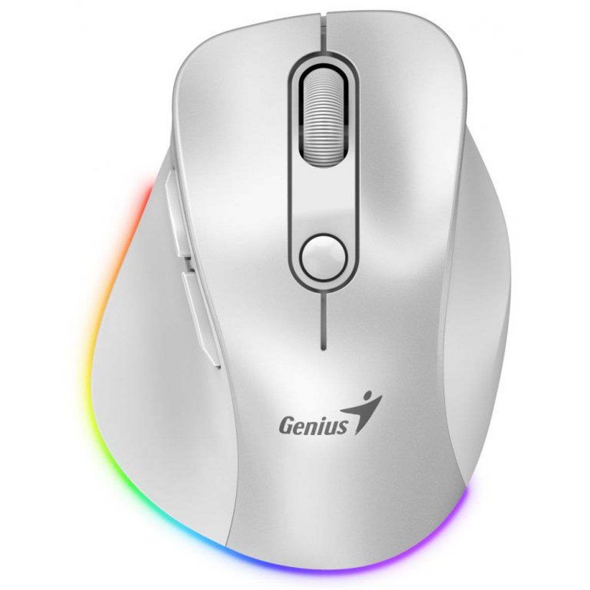 GENIUS - Mouse Genius inalámbrico Bluetooth recargable Ergo 9000S Pro Blanco