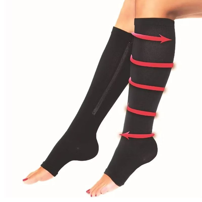 ONE PIXEL - Medias Compresion Anti Varices Cremallera Circulacion SM ONE PIXEL