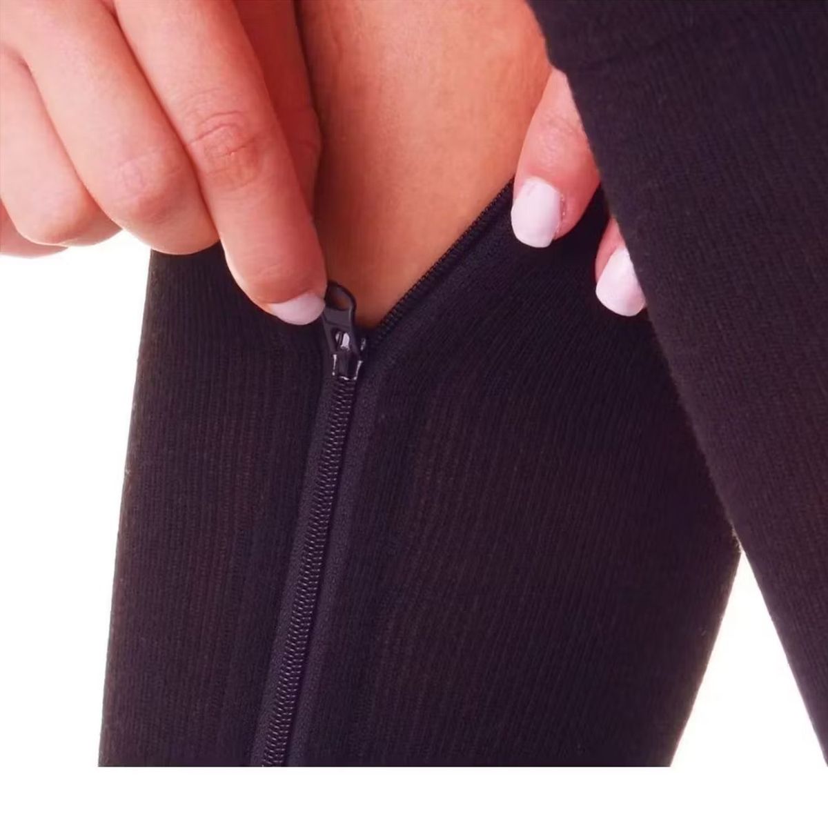 ONE PIXEL - Medias Compresion Anti Varices Cremallera Circulacion SM ONE PIXEL