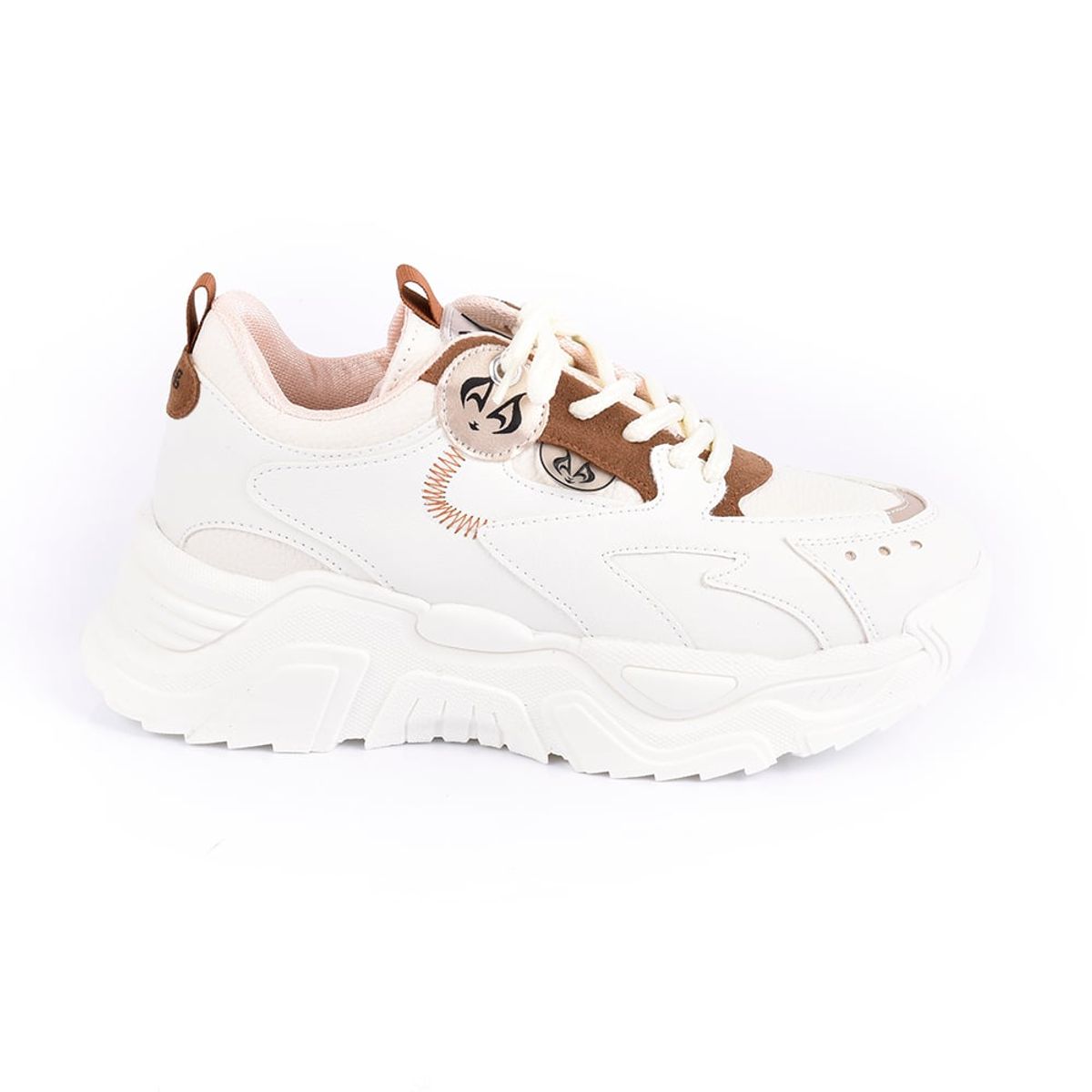 PRICE SHOES - Price shoes Tenis Moda Casual Mujeres 102100CAFE