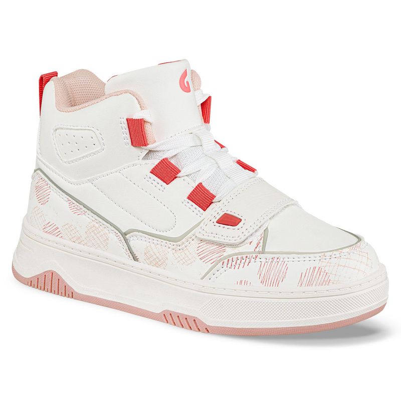 LOS GOMOSOS - Tenis Urbanos Viry Blanco-Coral para Niña Los Gomosos