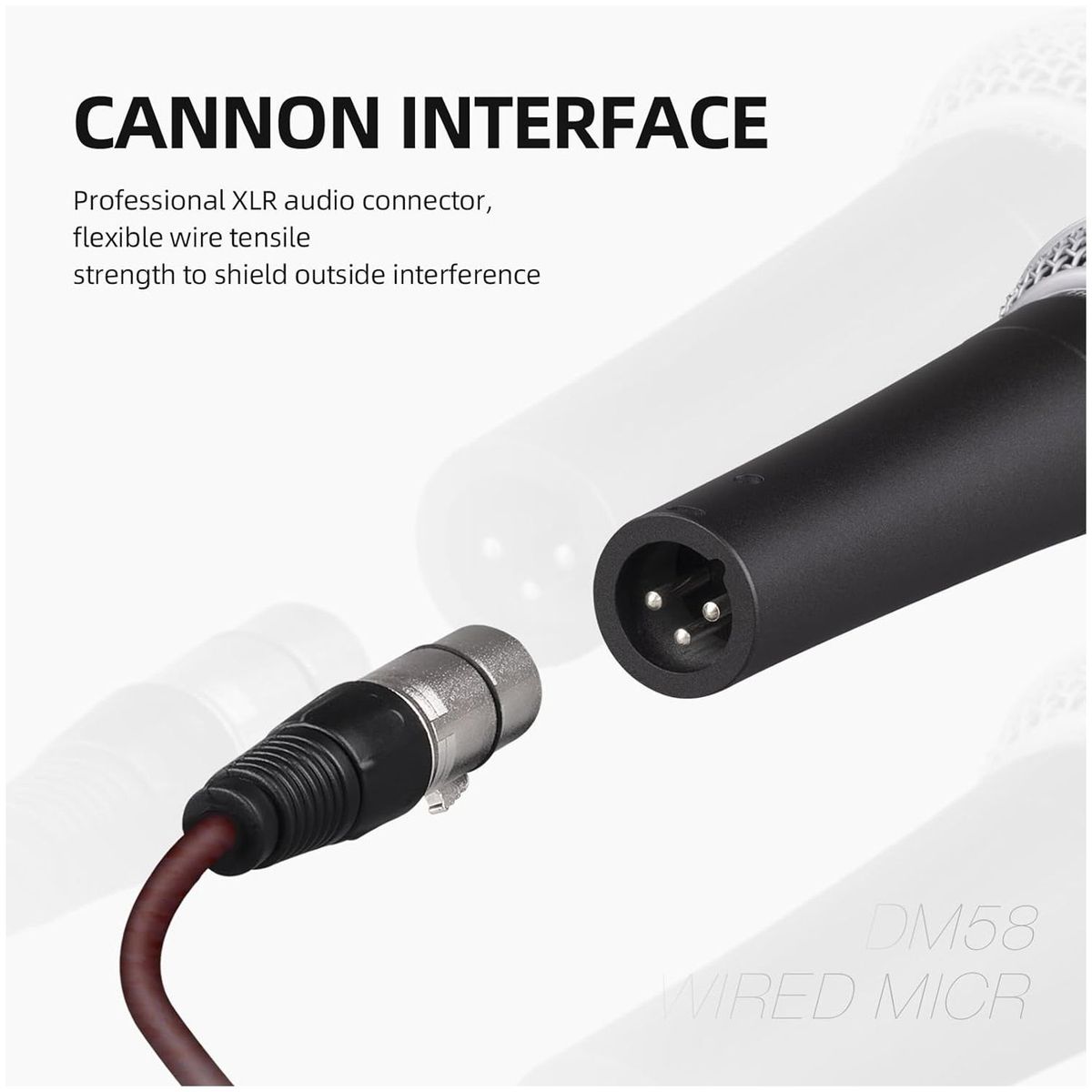 ONE PIXEL - Microfono Alambrico Para Altavoz Amplificador De Audio Mezclador