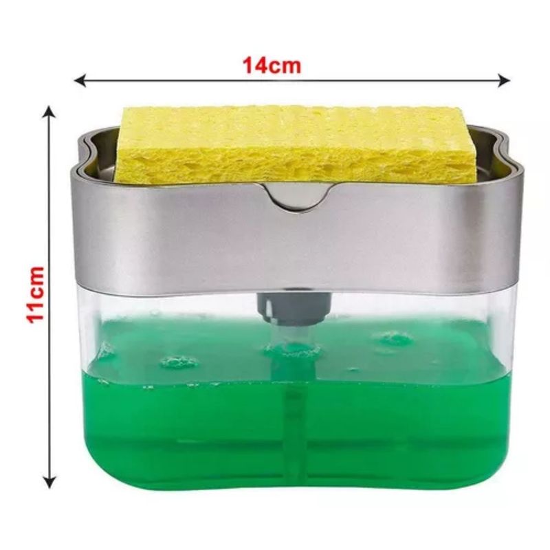AFM - Dispensador De Jabón Líquido + Esponja Cocina