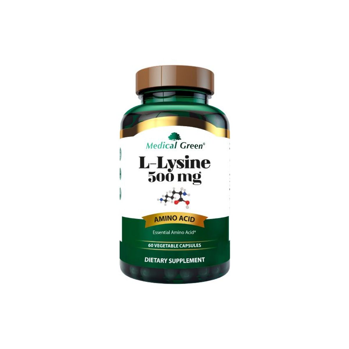 MEDICAL GREEN - Lysina - 60 capsulas - Medical Green_.