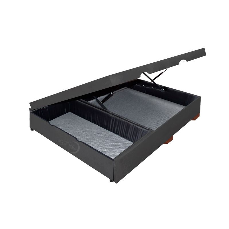 MAGIC CLASS - CAMA SALL BAÚL CON CAJÓN 120x190 ECOCUERO GRIS